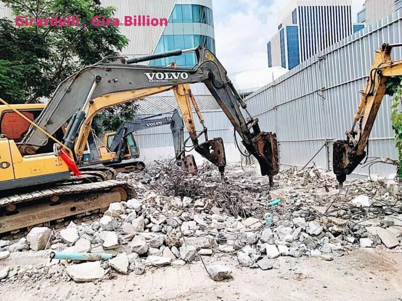 รถแบคโฮให้เช่าหลักสี่ บริการรับเหมาก่อสร้าง รับถมที่ รับรื้อถอน ทุบตึก รับซื้อบ้านไม้เก่า รับทำวงกบประตูหน้าต่าง ให้เช่าเครื่องจักรก่อสร้าง 11 Girardelli Girabillion 63