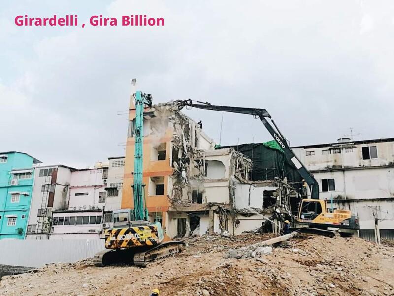 รถแบคโฮให้เช่าธนบุรี บริการรับเหมาก่อสร้าง รับถมที่ รับรื้อถอน ทุบตึก รับซื้อบ้านไม้เก่า รับทำวงกบประตูหน้าต่าง ให้เช่าเครื่องจักรก่อสร้าง 1 Girardelli Girabillion.com บริการรับเหมาทุบตึก รับรื้อถอน 102