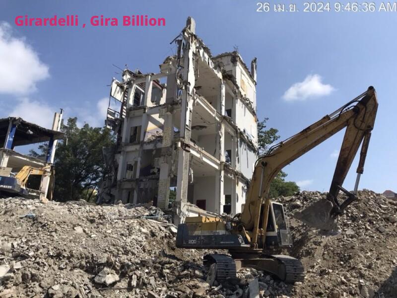 รับทุบตึกบางด้วน รับรื้อถอน ทุบตึก รื้อถอนอาคาร รื้อถอนโรงงาน ให้เช่าเครื่องจักร 12 22 14